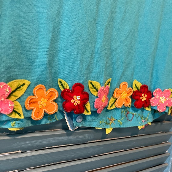 Jack B. Quick Rare Vintage Tropical Beaded Sweater - Picture 6 of 14